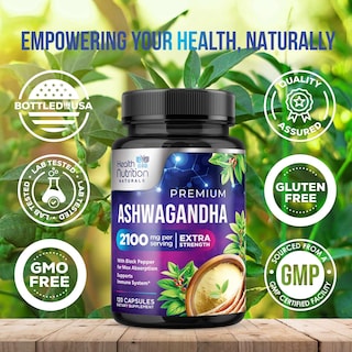 Foto 4 | Foto 4 | Suplemento Health Nutrition Naturals Ashwagandha 2100 Mg - Venta Internacional.