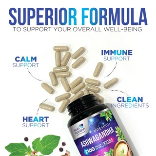 Foto 5 | Foto 5 | Suplemento Health Nutrition Naturals Ashwagandha 2100 Mg - Venta Internacional.