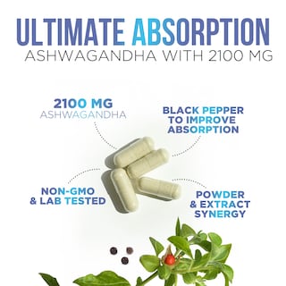 Foto 6 | Foto 6 | Suplemento Health Nutrition Naturals Ashwagandha 2100 Mg - Venta Internacional.
