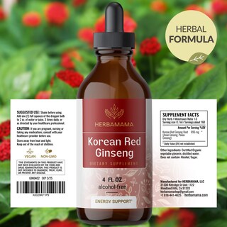 Foto 7 | Foto 7 | Suplemento Herbamama Tintura De Raíz De Ginseng Panax 56 Ml Vegano - Venta Internacional.