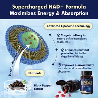 Foto 7 | Foto 7 | Suplemento Neviss Nad+ Nmnh Liposomal De Última Generación  500 Mg  60 Cápsulas Blandas - Venta Internacional.