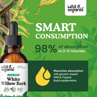Foto 4 | Foto 4 | Suplemento De Extracto De Corteza De Sauce Blanco Silvestre Y Orgánico  15 Ml - Venta Internacional.