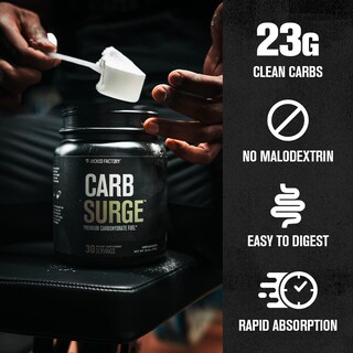 Foto 2 | Foto 2 | Carb Powder Jacked Factory Carb Surge 30 Porciones Sin Sabor - Venta Internacional.