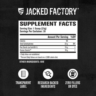 Foto 6 | Foto 6 | Carb Powder Jacked Factory Carb Surge 30 Porciones Sin Sabor - Venta Internacional.