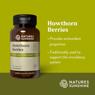 Foto 4 | Foto 4 | Suplemento Nature's Sunshine Hawthorn Berries 100 Cápsulas - Venta Internacional.