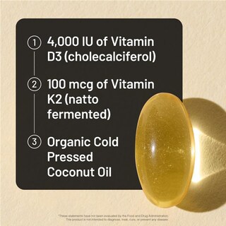 Foto 3 | Foto 3 | Suplemento Naturewise De Vitamina D3 4000 Ui + K2 (mk7) 100 Mcg - Venta Internacional.