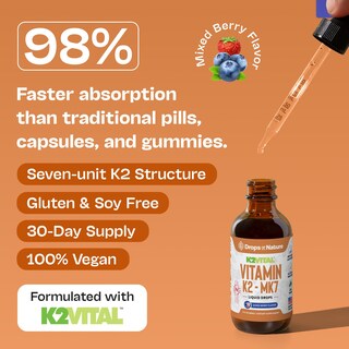 Foto 3 | Foto 3 | Suplemento Drops Of Nature Vitamin K2 Mk7 100 Mcg 60 Ml - Venta Internacional.
