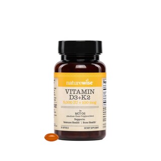 Foto 1 | Foto 1 | Suplemento De Vitamina D3 Vegana De Naturewise 5000 Ui + K2 100 Mcg - Venta Internacional.