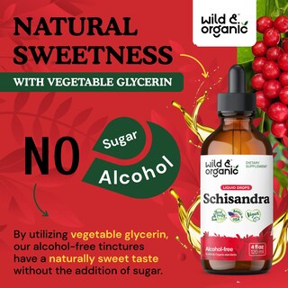 Foto 6 | Foto 6 | Tintura De Schisandra Salvaje Y Orgánica 500 Mg 120 Ml Para Relajación - Venta Internacional.