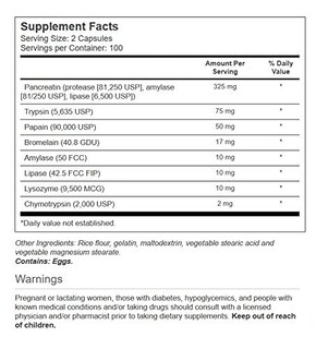 Foto 2 | Foto 2 | Enzimas Digestivas Vitacost Synergy Mega Con Pancreatina 10 Veces 200 Cápsulas - Venta Internacional.