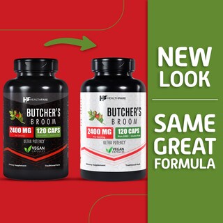 Foto 4 | Foto 4 | Supplement Healthfare Butcher's Broom 2400 Mg 120 Cápsulas Vegetales - Venta Internacional.
