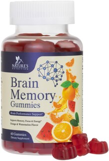 Foto 1 | Foto 1 | Gominolas Brain Supplements Nature's Nutrition Memory 60u - Venta Internacional.