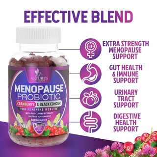 Foto 6 | Foto 6 | Suplemento Probiótico Para La Menopausia De Nature's Nutrition 120 Gomitas - Venta Internacional.