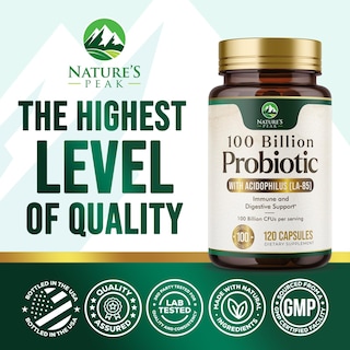 Foto 4 | Foto 4 | Suplemento Probiótico Nature's Peak 100b Cfu 16 Cepas 120 Cápsulas - Venta Internacional.