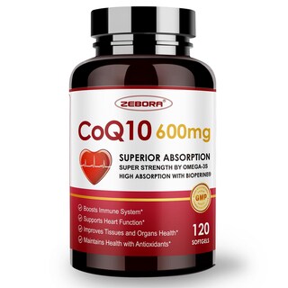 Foto 1 | Foto 1 | Suplementos En Cápsulas Blandas Zebora Coq10 De 600 Mg Con Pqq Omega-3 120 - Venta Internacional.