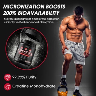 Foto 5 | Foto 5 | Suplemento Zebora De Monohidrato De Creatina Micronizado En Polvo 375 G - Venta Internacional.