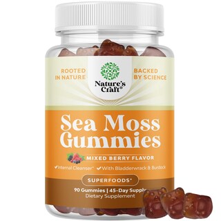 Foto 1 | Foto 1 | Gomitas De Musgo Marino Irlandesas Supplement Natures Craft 90 Gomas - Venta Internacional.