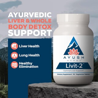 Foto 2 | Foto 2 | Suplemento Ayush Herbs Livit-2 Liver Care 90 Comprimidos - Venta Internacional.