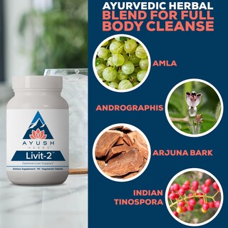 Foto 4 | Foto 4 | Suplemento Ayush Herbs Livit-2 Liver Care 90 Comprimidos - Venta Internacional.