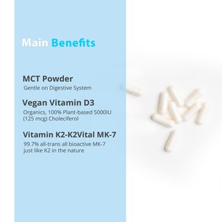 Foto 6 | Foto 6 | Suplemento Magceutics De Vitamina D3 K2 5000 Ui Con Mct 60 Cápsulas - Venta Internacional.