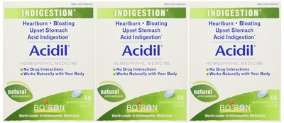 Foto 1 | Foto 1 | Medicamento Homeopático Boiron Acidil 60 Comprimidos (paquete De 3) - Venta Internacional.