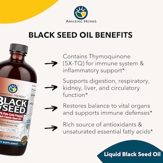 Foto 4 | Foto 4 | Aceite De Semillas Negras Amazing Herbs 473 Ml Sin Gluten Sin Ogm - Venta Internacional.