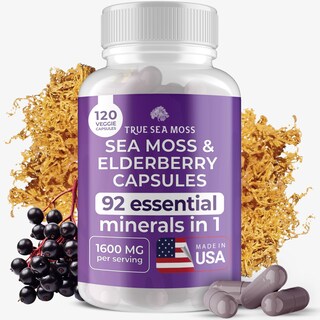 Foto 1 | Foto 1 | Suplemento Trueseamoss Irish Sea Moss Con 120 Cápsulas De Saúco - Venta Internacional.