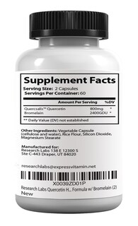 Foto 7 | Foto 7 | Supplement Research Labs De Alta Absorción De Quercetina Con Bromelina - Venta Internacional.