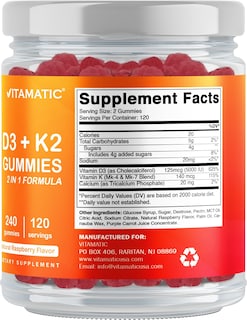 Foto 5 | Foto 5 | Complemente La Vitamina D3 K2 Vitamática Con Gomitas De Calcio - Venta Internacional.