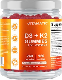 Foto 7 | Foto 7 | Complemente La Vitamina D3 K2 Vitamática Con Gomitas De Calcio - Venta Internacional.