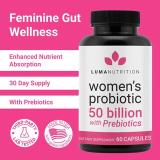 Foto 2 | Foto 2 | Probióticos Luma Nutrition Para Mujeres Con Prebióticos 50 B Cfu 60 Cápsulas - Venta Internacional.