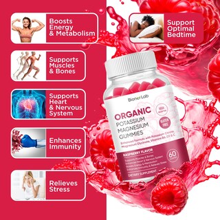 Foto 3 | Foto 3 | Complemente Las Gomitas De Potasio Y Magnesio Bionerlab Con Vitamina D3 - Venta Internacional.