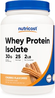 Foto 1 | Foto 1 | Proteína En Polvo Nutricost Whey Isolate 907 G Sabor Churro - Venta Internacional.
