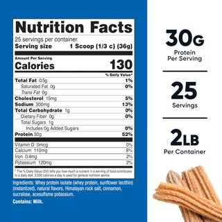 Foto 2 | Foto 2 | Proteína En Polvo Nutricost Whey Isolate 907 G Sabor Churro - Venta Internacional.