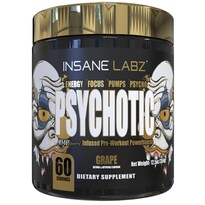 Polvo Para Antes Del Entrenamiento Insane Labz Psychotic Gold 60 Porciones - Venta Internacional.