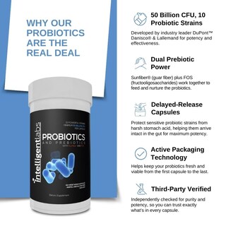 Foto 3 | Foto 3 | Probiotic Intelligent Labs 50 Mil Millones De Cfu Con Prebióticos 60 Cápsulas - Venta Internacional.