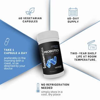 Foto 5 | Foto 5 | Probiotic Intelligent Labs 50 Mil Millones De Cfu Con Prebióticos 60 Cápsulas - Venta Internacional.
