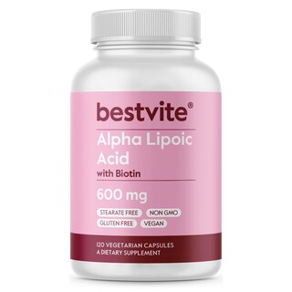 Foto 1 | Foto 1 | Suplemento Bestvite De Ácido Alfa Lipoico 600 Mg Con Biotina 120 Cápsulas - Venta Internacional.