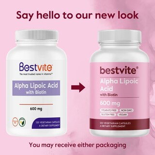 Foto 6 | Foto 6 | Suplemento Bestvite De Ácido Alfa Lipoico 600 Mg Con Biotina 120 Cápsulas - Venta Internacional.