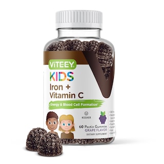 Foto 1 | Foto 1 | Gomitas De Hierro Viteey Para Niños Con Vitamina C 60 Gomitas Para 1 Mes - Venta Internacional.