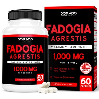 Foto 1 | Foto 1 | Suplemento De Extracto De Fadogia Agrestis De Dorado Nutrition 1000 Mg - Venta Internacional.