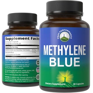 Foto 1 | Foto 1 | Suplemento Peak Performance Cápsulas De Azul De Metileno Veganas - Venta Internacional.