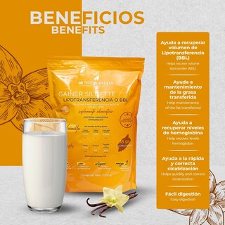 Foto 7 | Foto 7 | Helado De Vainilla Dulce Protein Gainer My New Silhouette - Venta Internacional.