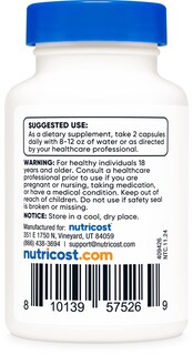 Foto 4 | Foto 4 | Suplemento Nutricost Theacrine En Forma De Teacrina 100 Mg 60 Cápsulas - Venta Internacional.