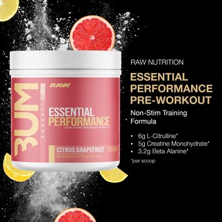 Foto 2 | Foto 2 | Polvo De Preentrenamiento Raw Essential Performance Citrus Pomelo - Venta Internacional.
