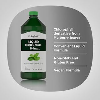 Foto 4 | Foto 4 | Suplemento De Clorofila Líquida Piping Rock 100 Mg Menta 473 Ml - Venta Internacional.