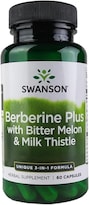 Suplemento Swanson Berberine Plus Con Melón Amargo Y Cardo Mariano - Venta Internacional.