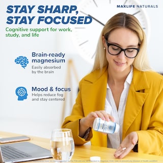 Foto 4 | Foto 4 | Suplemento De L-treonato De Magnesio Maxlife Naturals 105 Cápsulas - Venta Internacional.