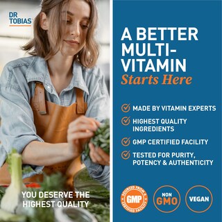 Foto 5 | Foto 5 | Multivitamínico Dr. Tobias Adult Para Mujeres Y Hombres 180 Comprimidos - Venta Internacional.