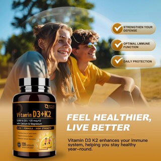 Foto 5 | Foto 5 | Suplemento De Vitamina D3 K2 De Nature Target Con Calcio Y Magnesio - Venta Internacional.